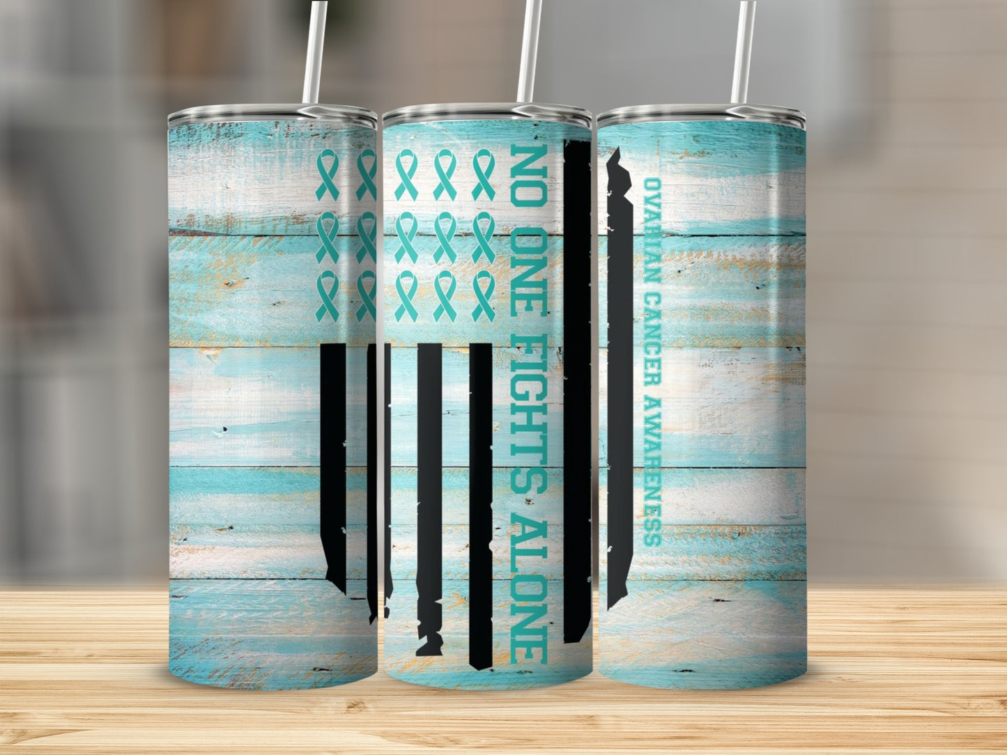 Ovarian Cancer Awareness No One Fights Alone Tumbler