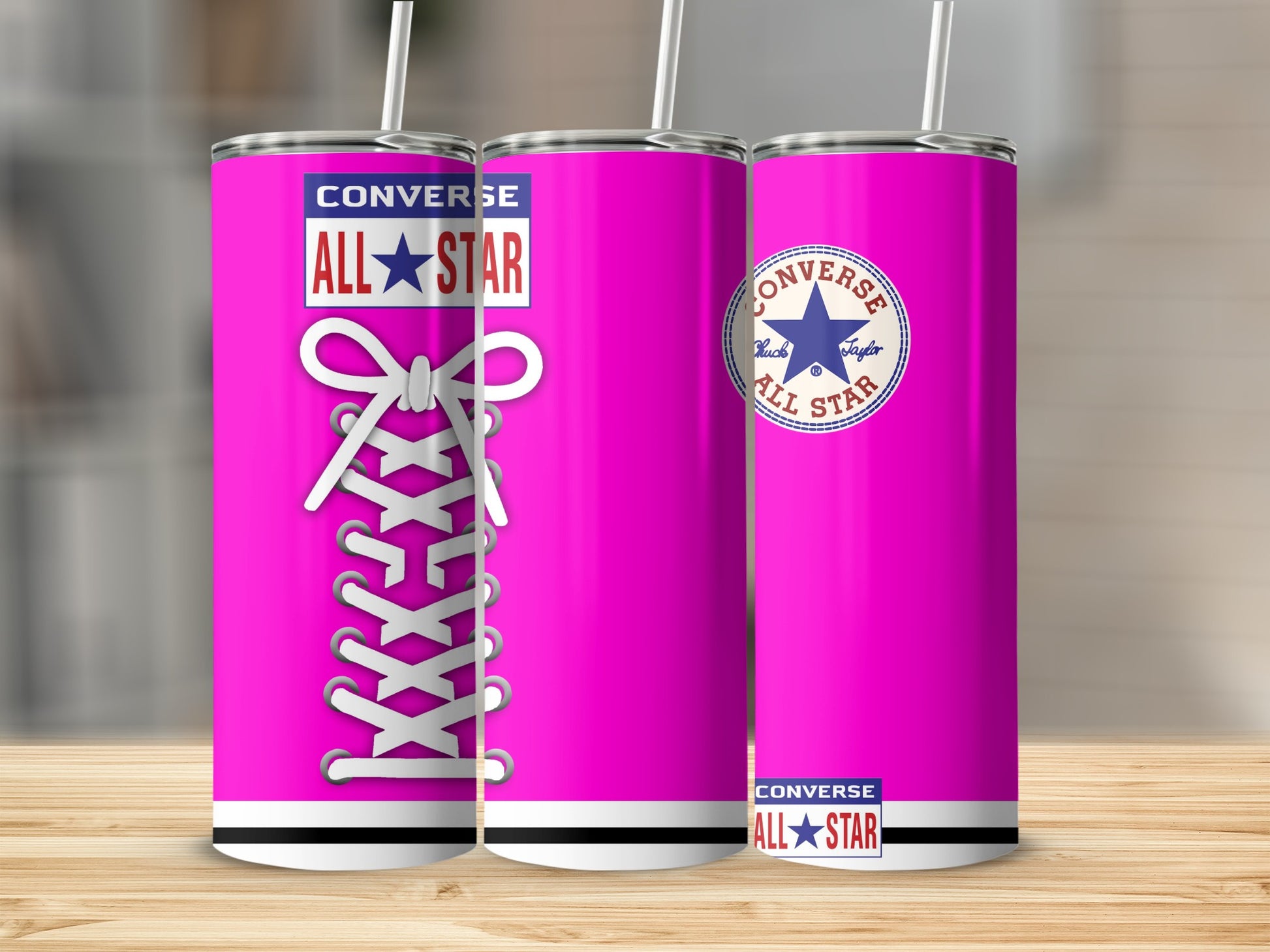 Pink Converse All Star Tumbler Shoe Laces design product type
