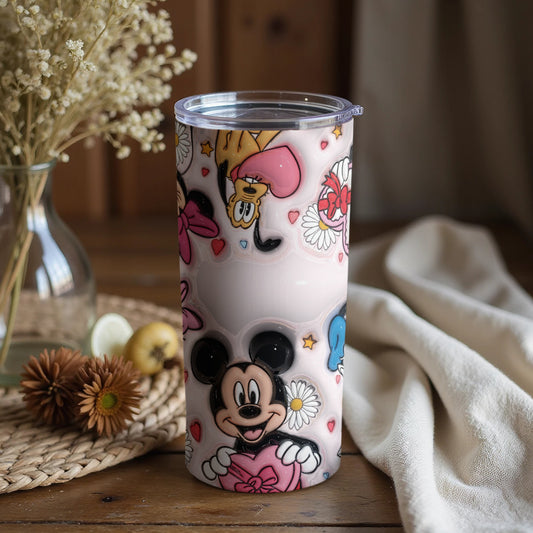 Disney Mickey Mouse Floral Pattern Tumbler Hero