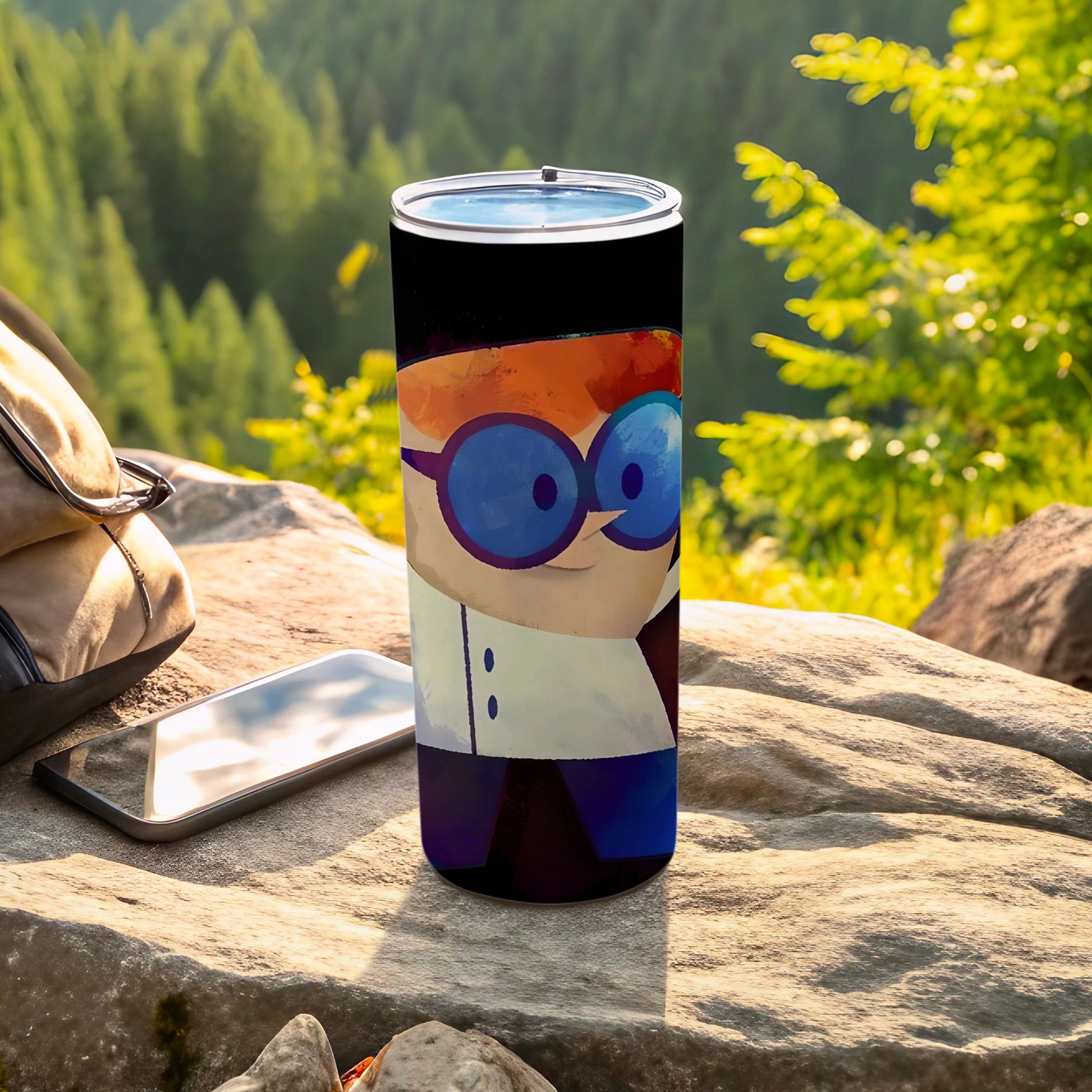 Cartoon Character Design Travel Tumbler for Outdoor Adventures