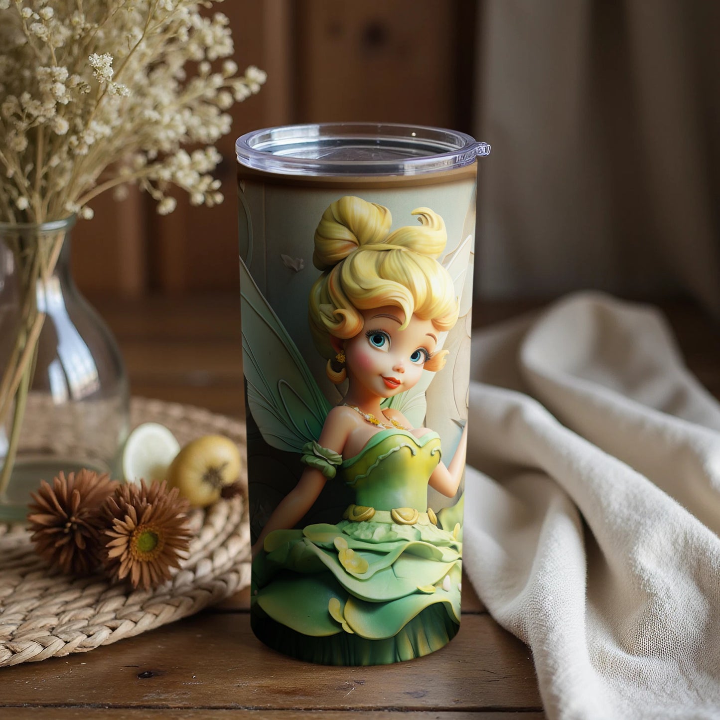 Cute Fairy Character Themed Tumbler for Kids