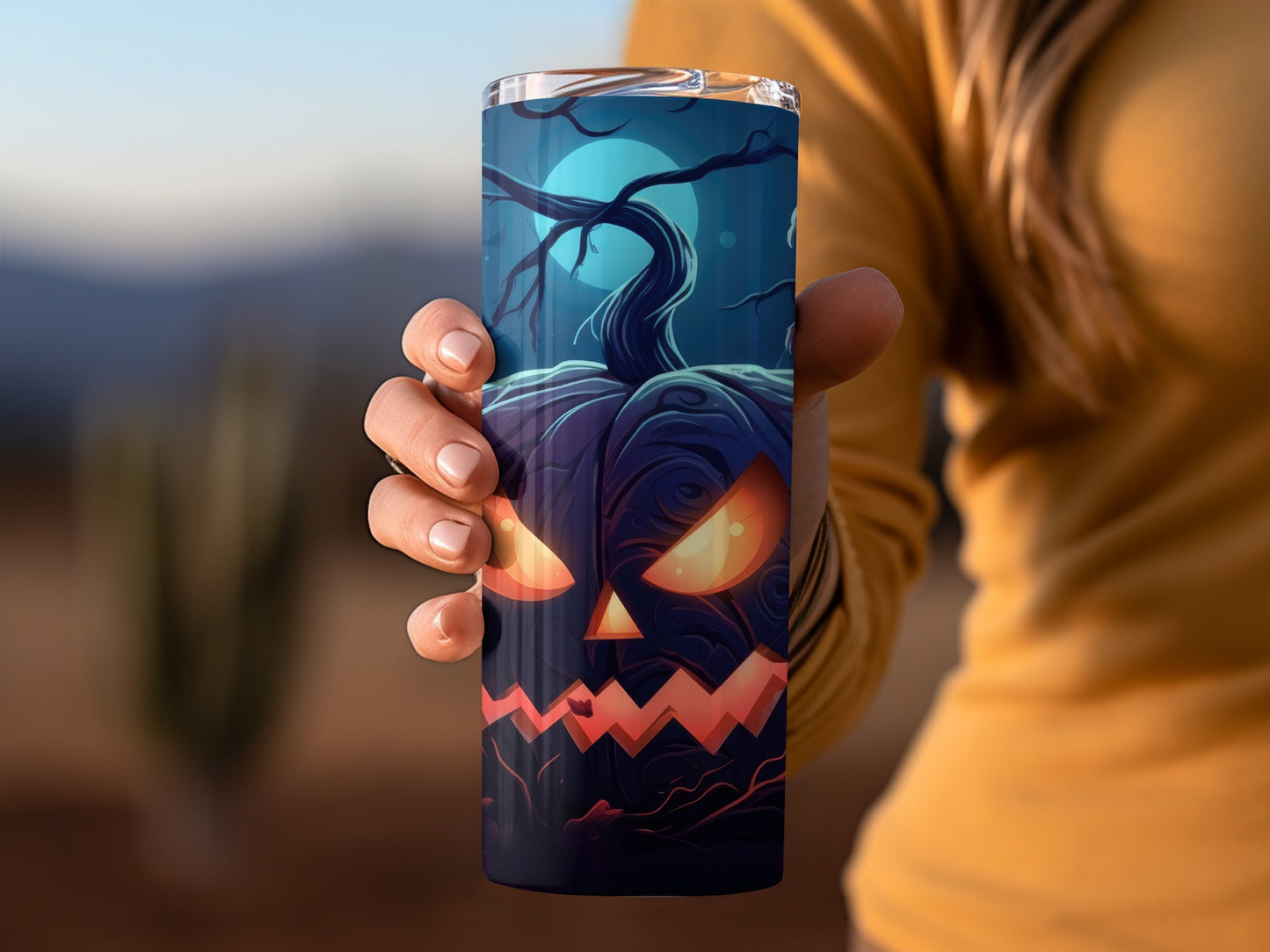 Spooky Halloween Jack-O-Lantern Tumbler product
