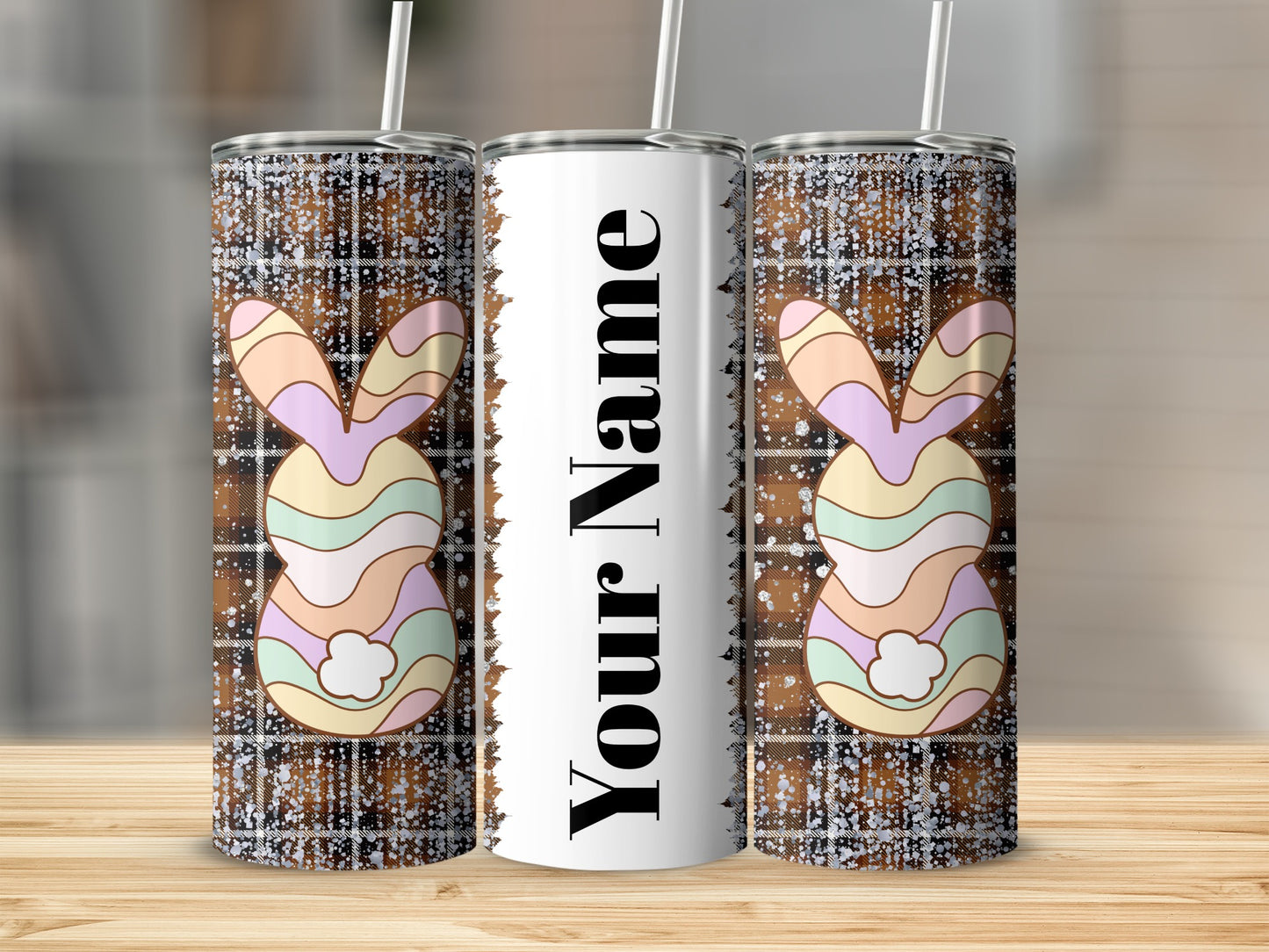Personalized Easter Bunny Your Name Tumbler Design