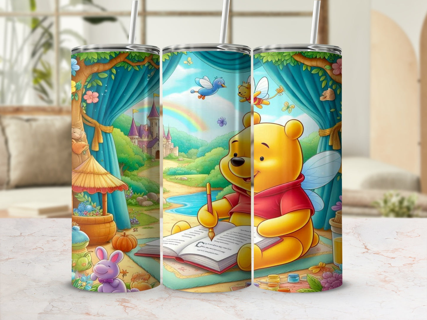 Vibrant Fun Character Scene Insulated Tumbler Cup