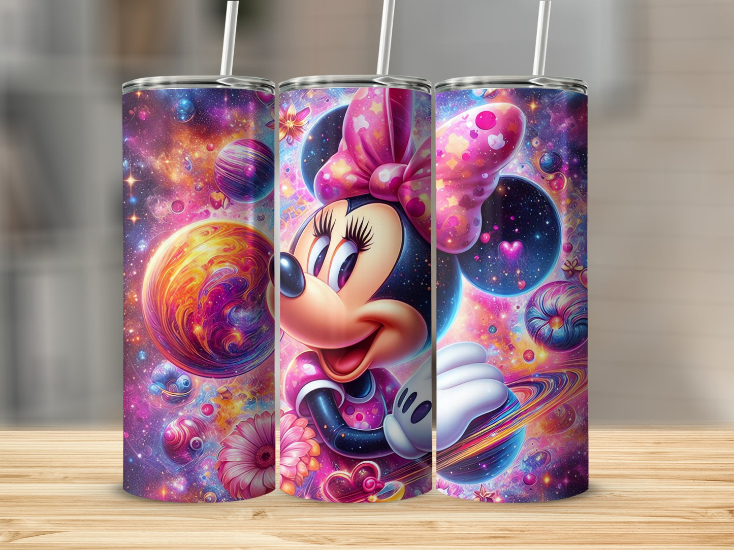 Minnie Mouse Galactic Space Tumbler Triple Pack