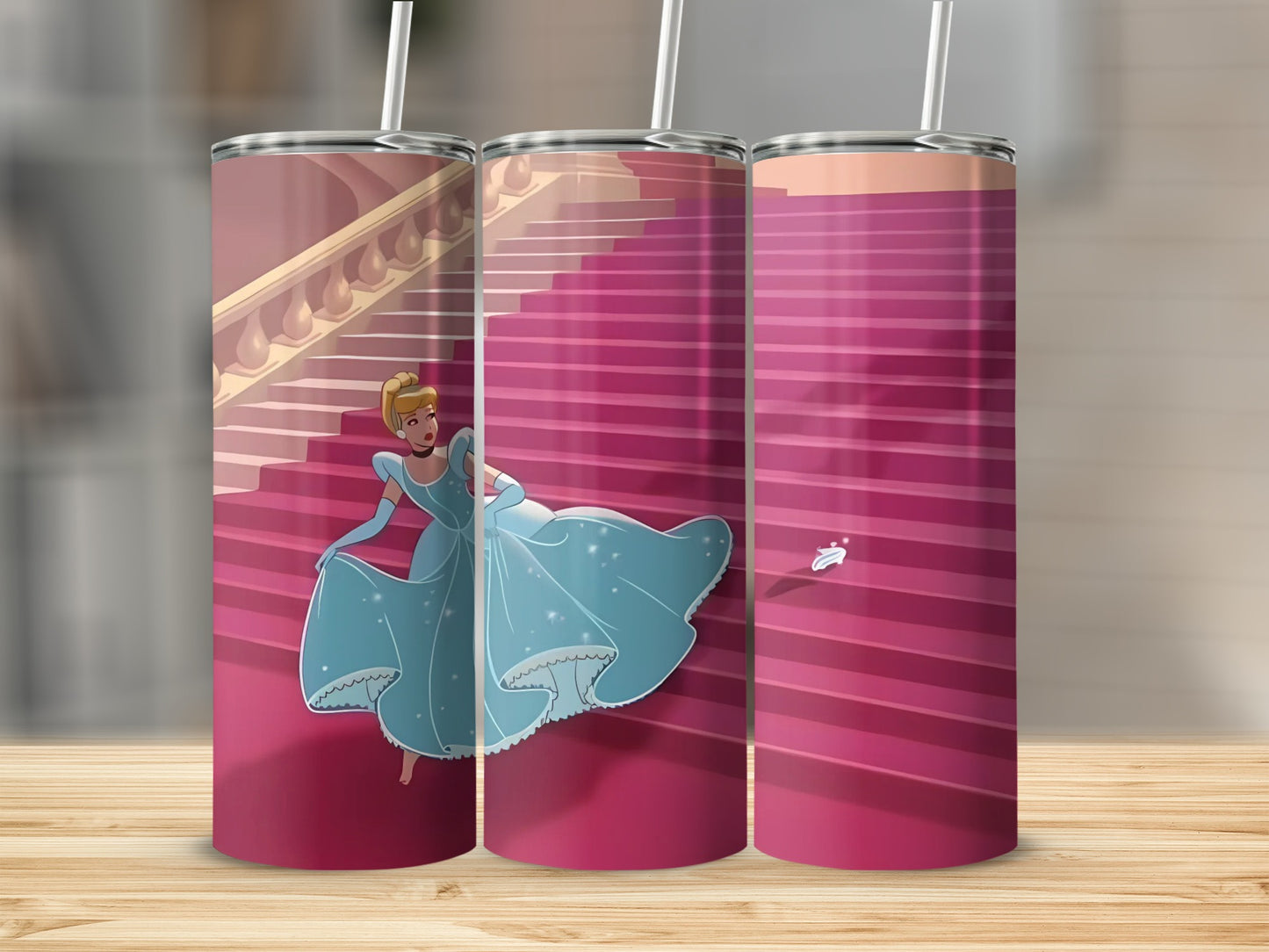 Enchanting Princess on Stairs Tumbler Cup