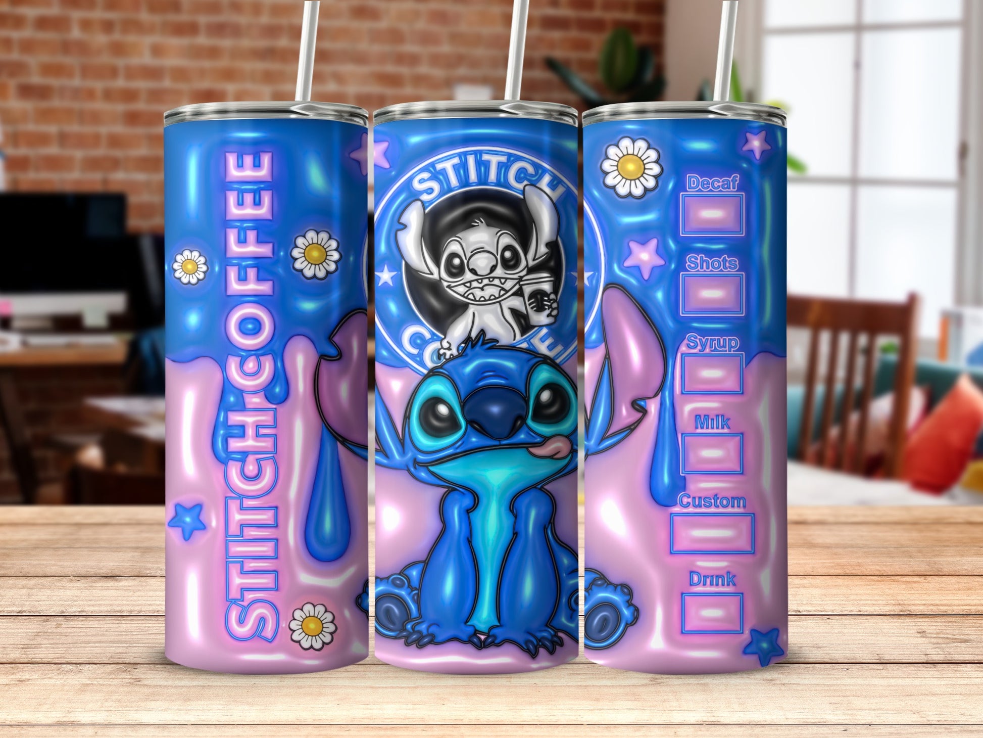 Cute Alien Coffee Tumbler with Unique Design