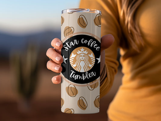 Star Coffee Graphic Design Insulated Tumbler
