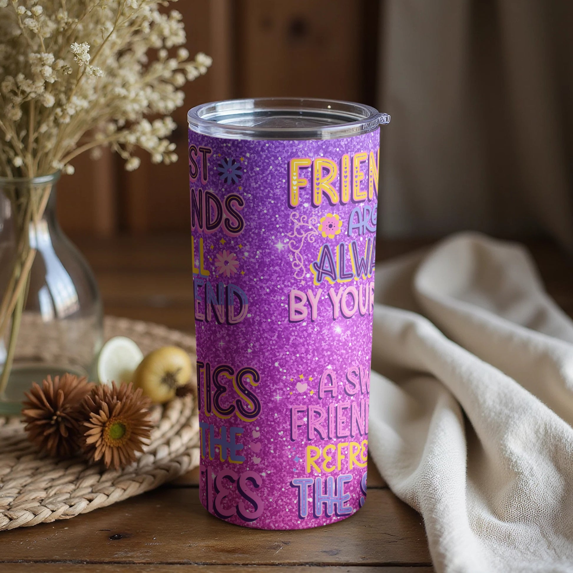 Friends Are Always By Your Side Tumbler Cup Gift