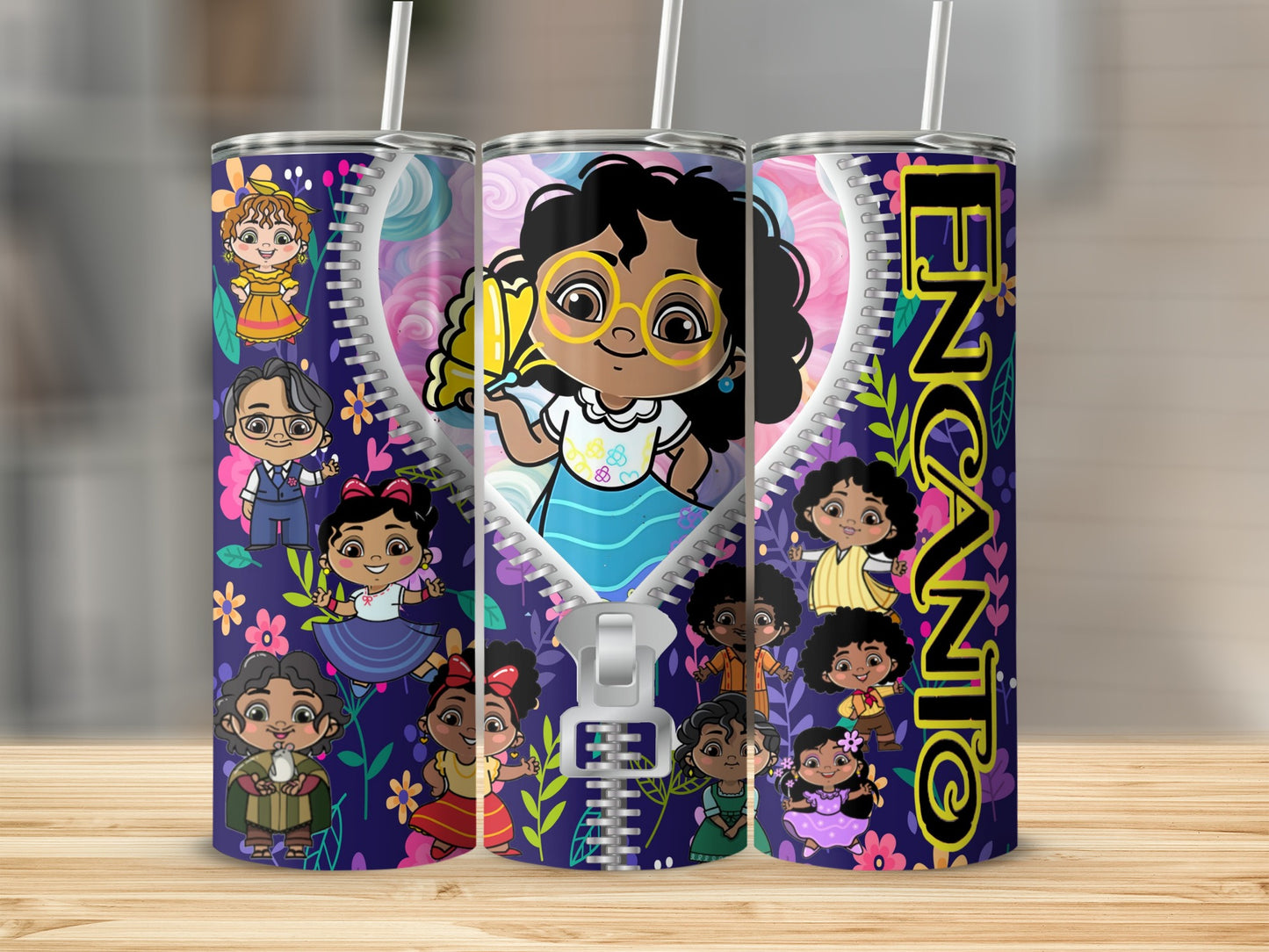 Colorful Animated Encanto Character Design Tumbler