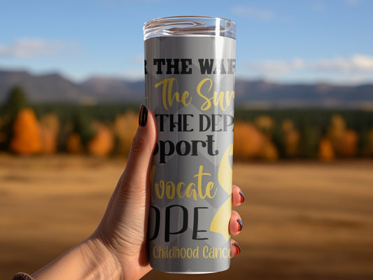 Childhood Cancer Awareness Advocate Hope Tumbler