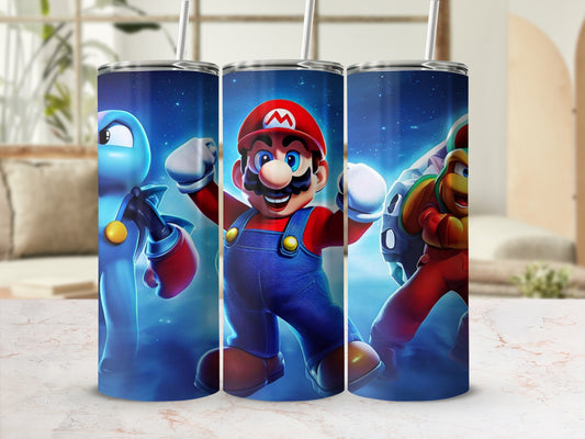Colorful Video Game Character Design Tumbler Cups