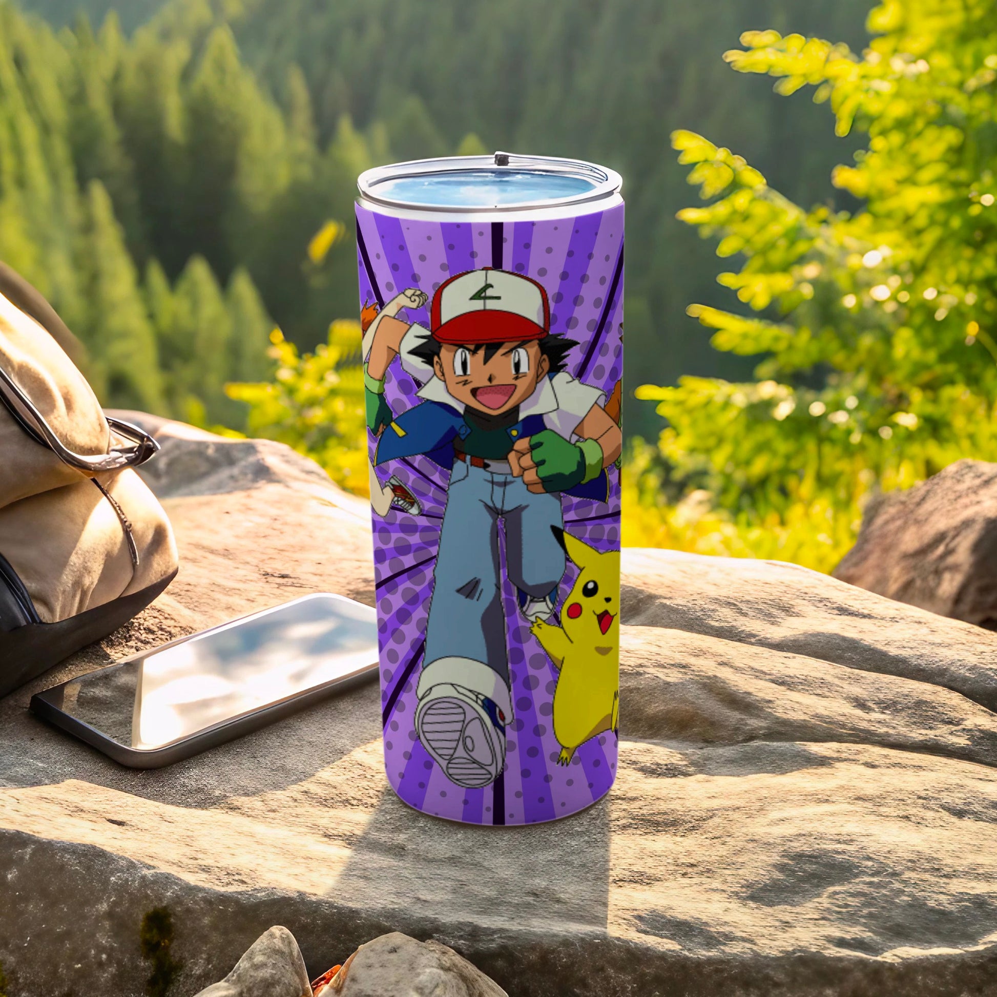 Vibrant Character Artwork Travel Tumbler for Anime Fans