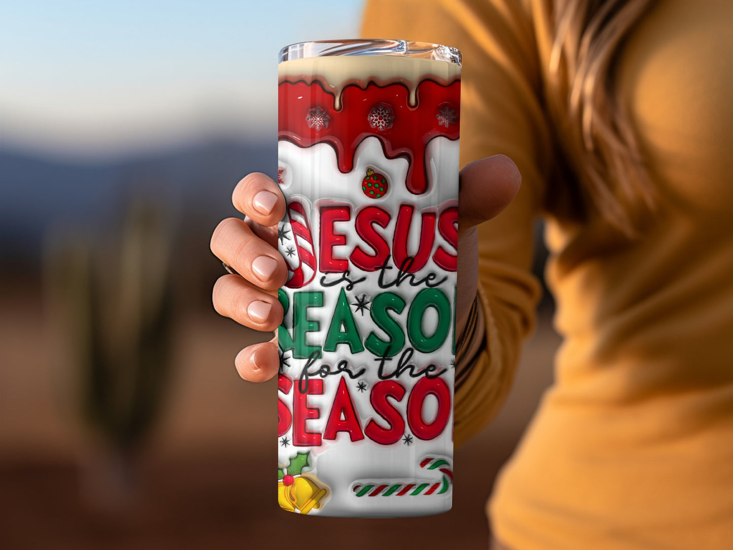 Jesus is the Reason for the Season tumbler cup