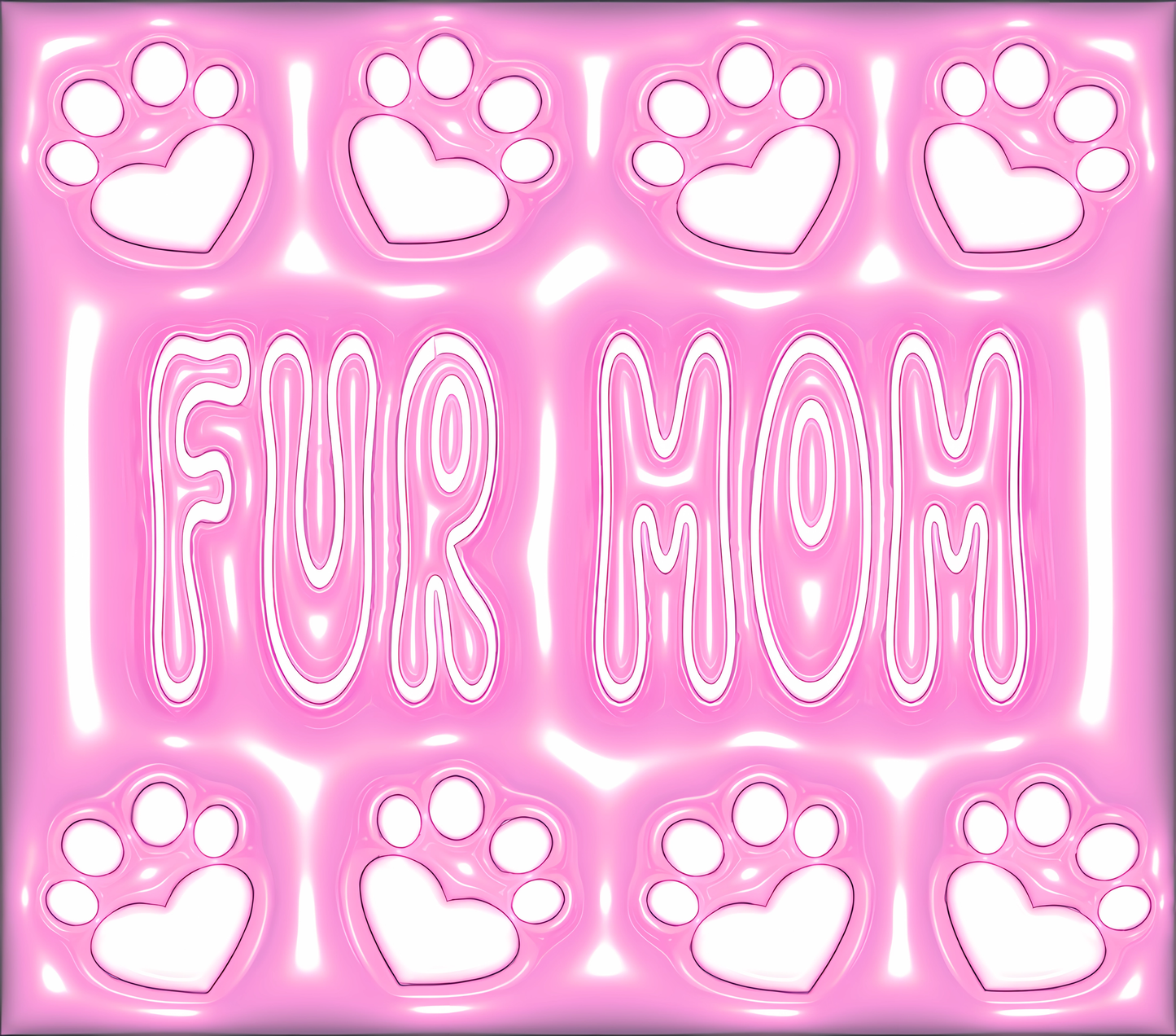 Pink Fur Mom tumbler
