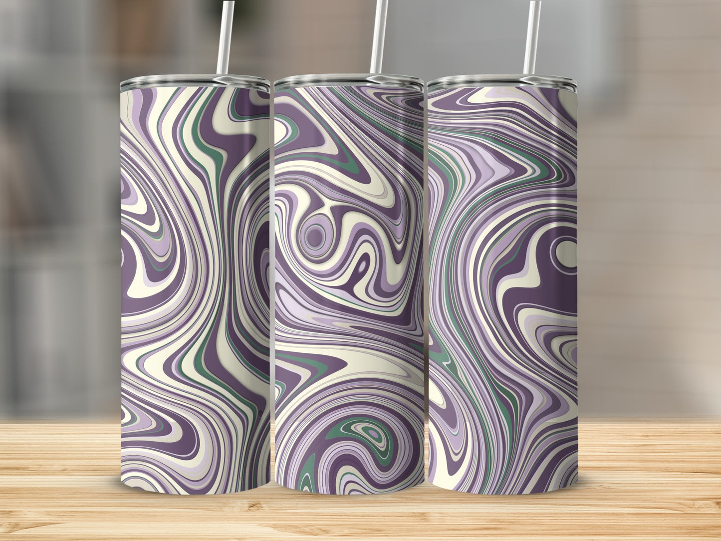 Swirl Patterned Tumbler Perfect for Any Beverage Enthusiast