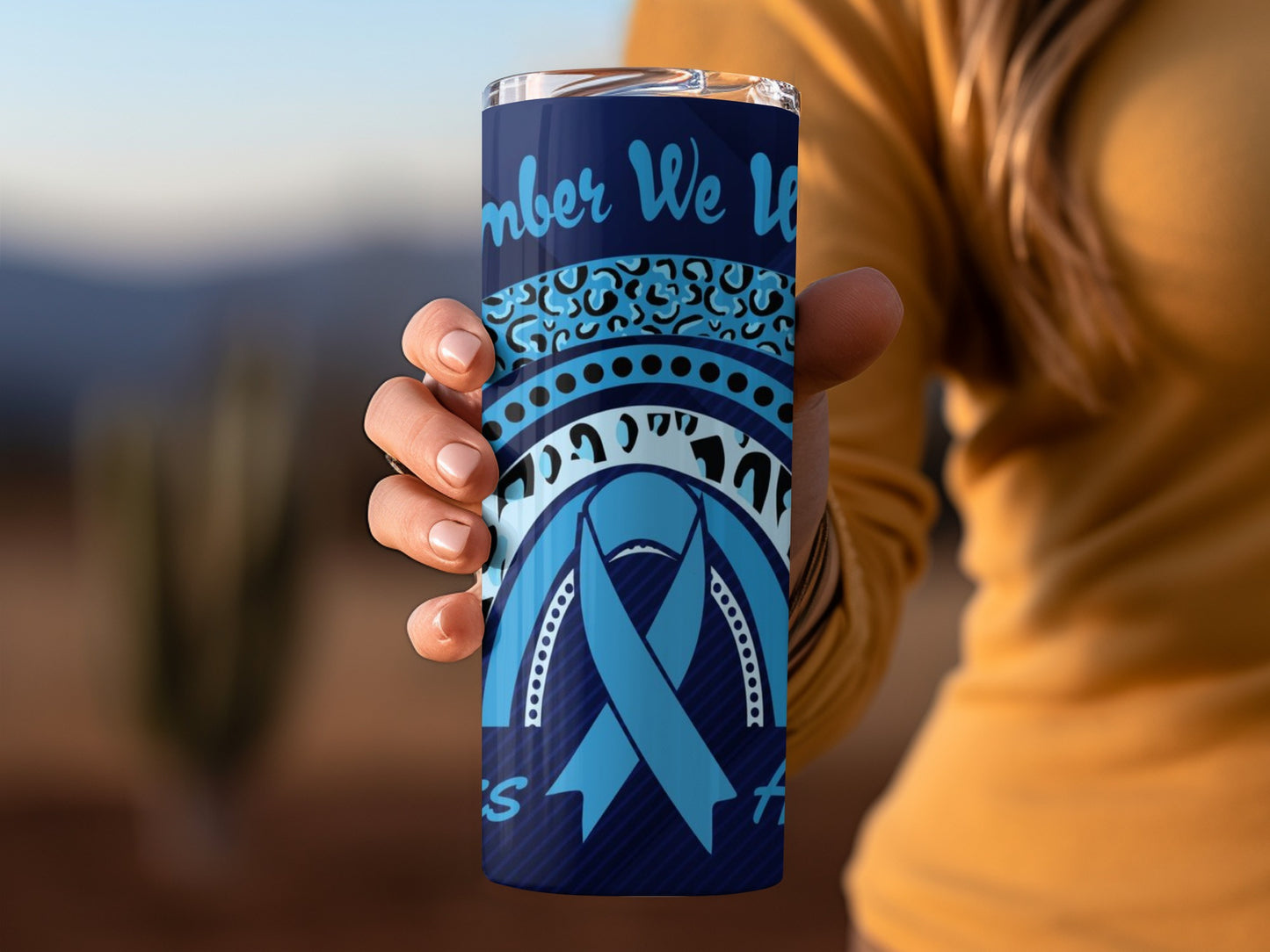 Remember We Love You Blue Awareness Tumbler
