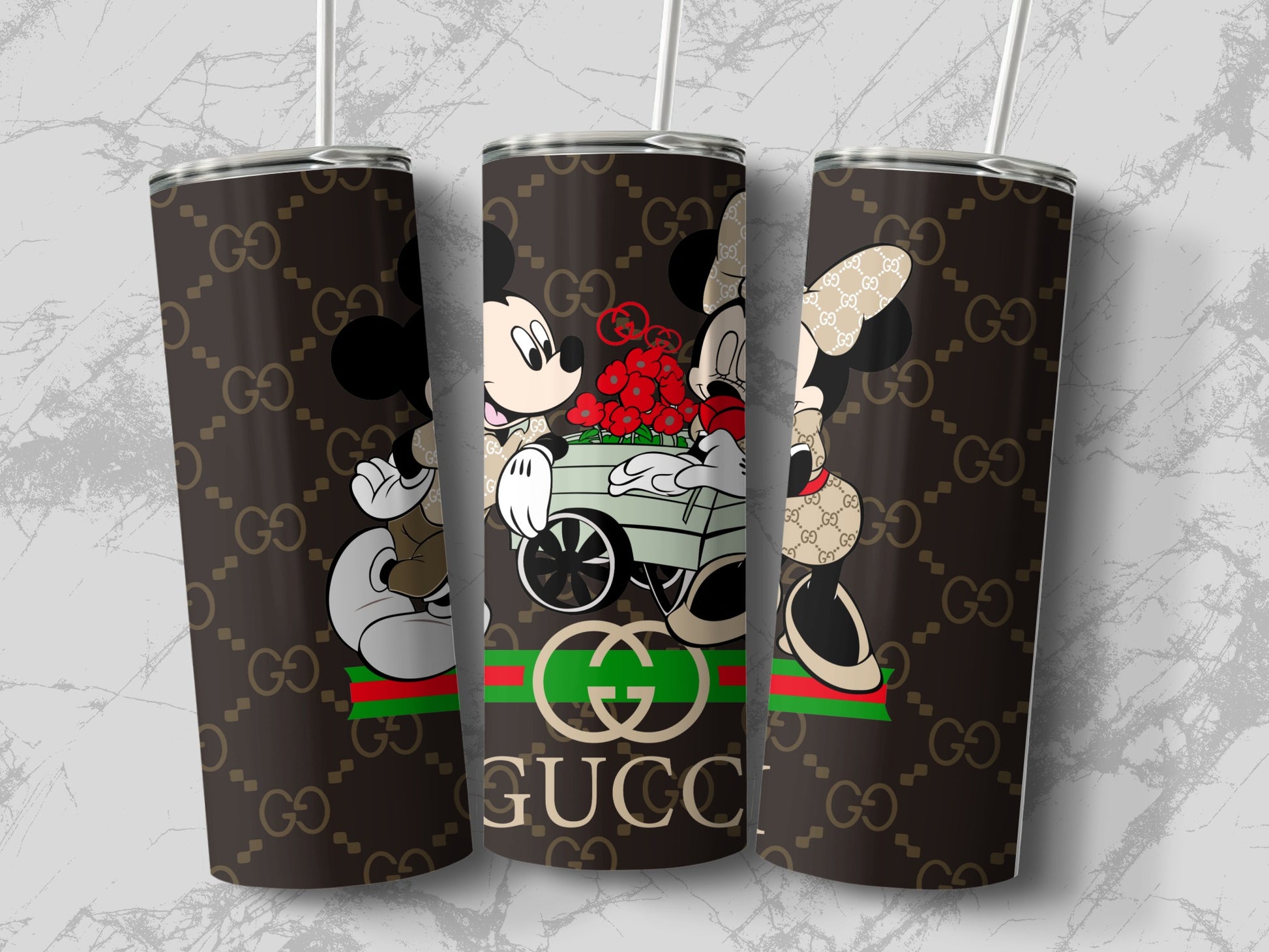 Mickey and Minnie Designer Inspired Tumbler Flask