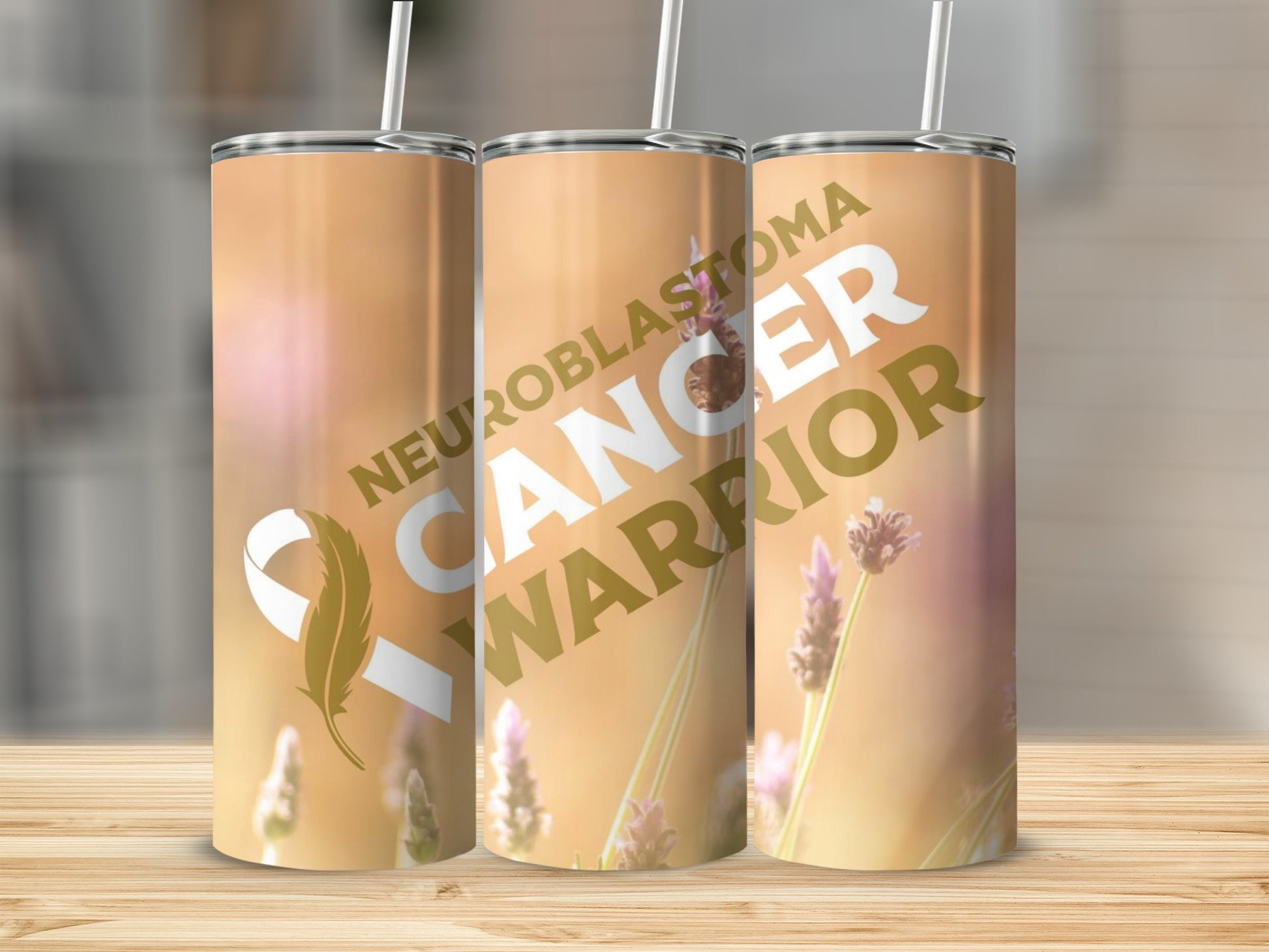 Neuroblastoma Cancer Warrior Tumbler Cup