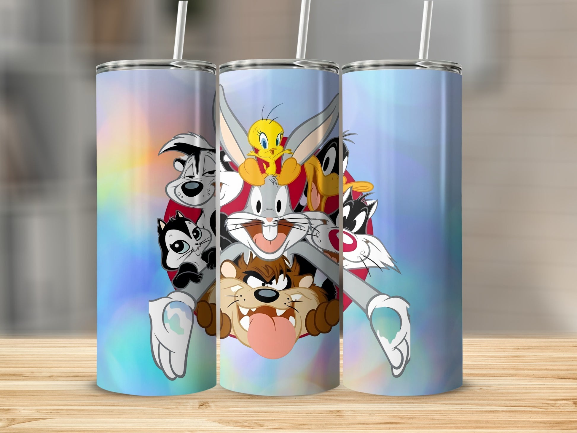 Colorful Cartoon Characters Insulated Tumbler Cup