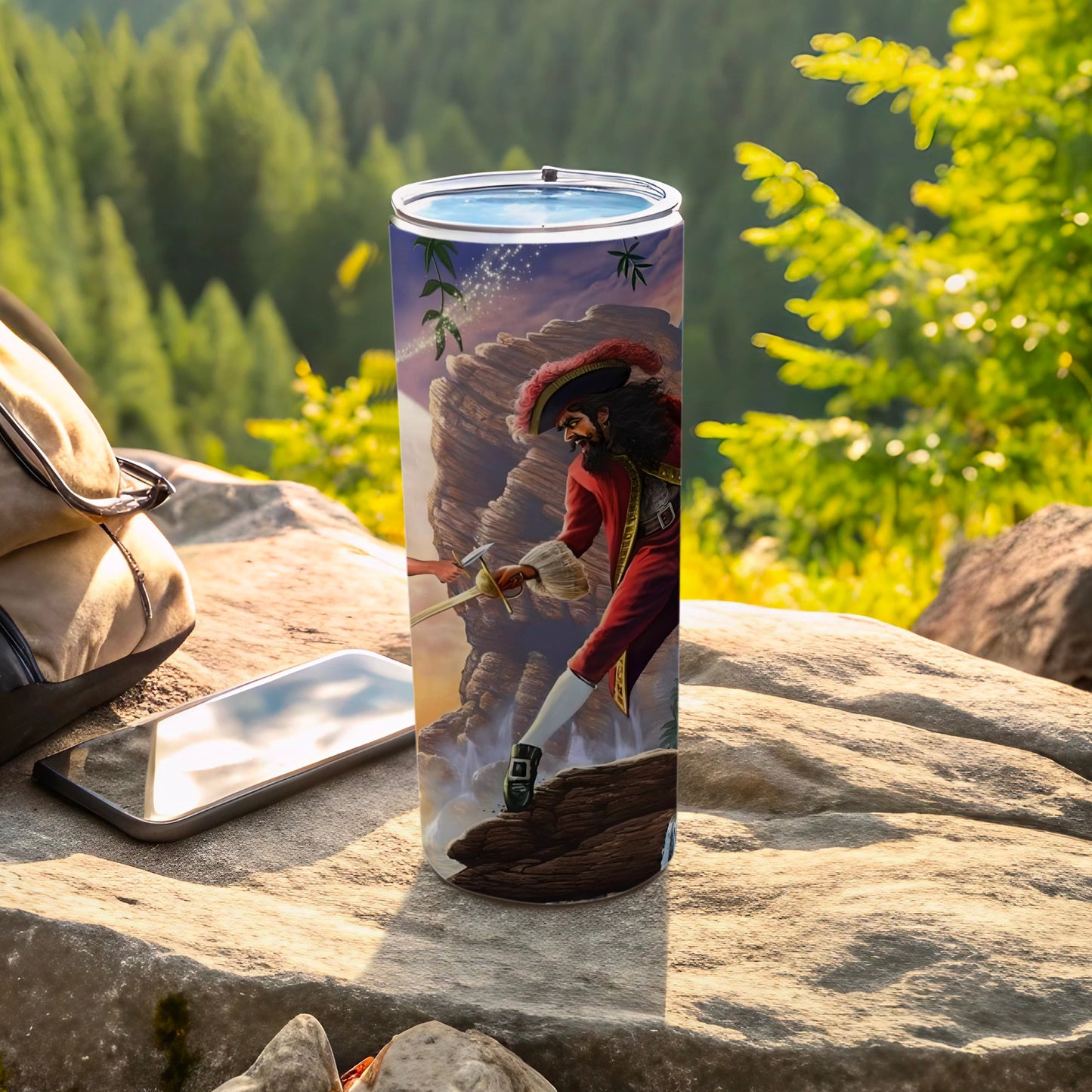 Captain Hook and Peter Pan Tumbler for Adventure Fans