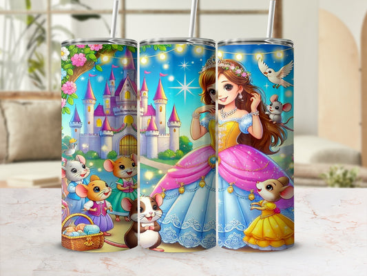 Magical Princess and Castle Design Tumbler