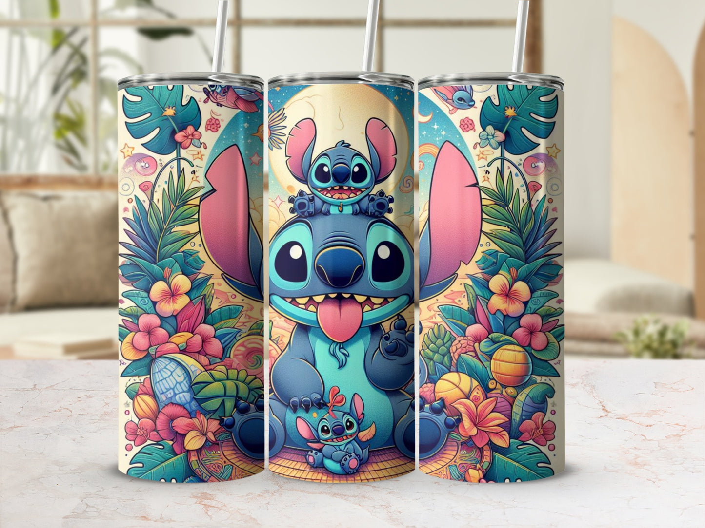 Tropical Cartoon Character Design Insulated Tumbler