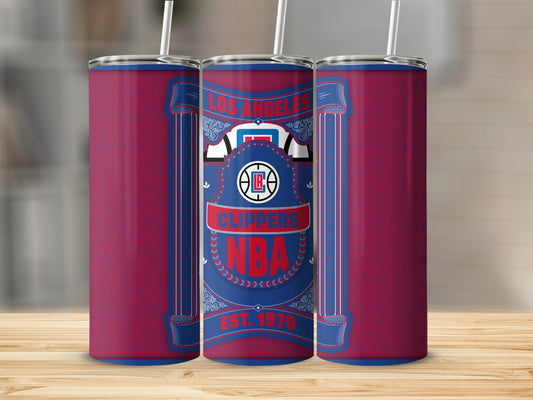 Los Angeles Clippers NBA Established 1970 Design Tumbler