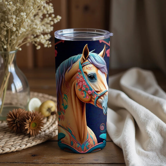 Colorful Horse Art Insulated Tumbler for Drinkware