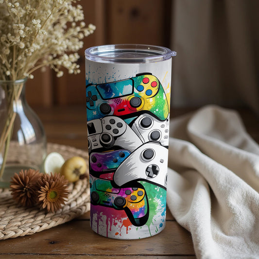 Colorful Game Controller Design Tumbler Product