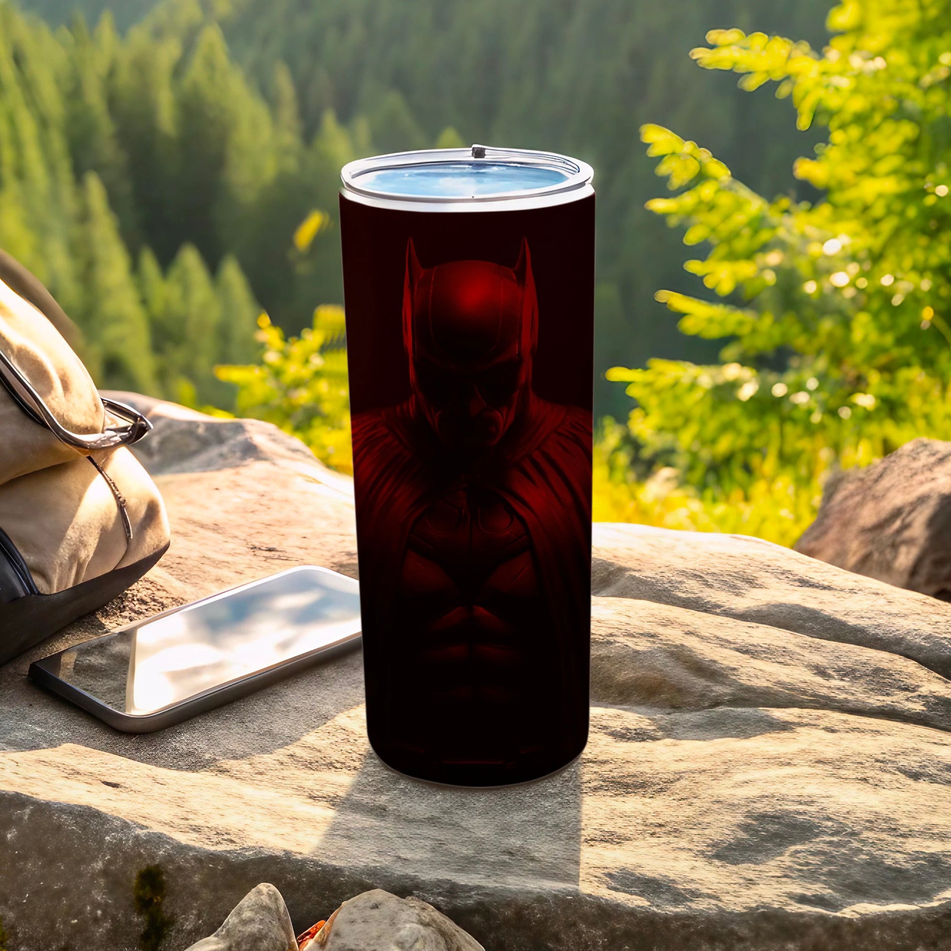 Dark Red Batman Hero Figure Travel Tumbler product type