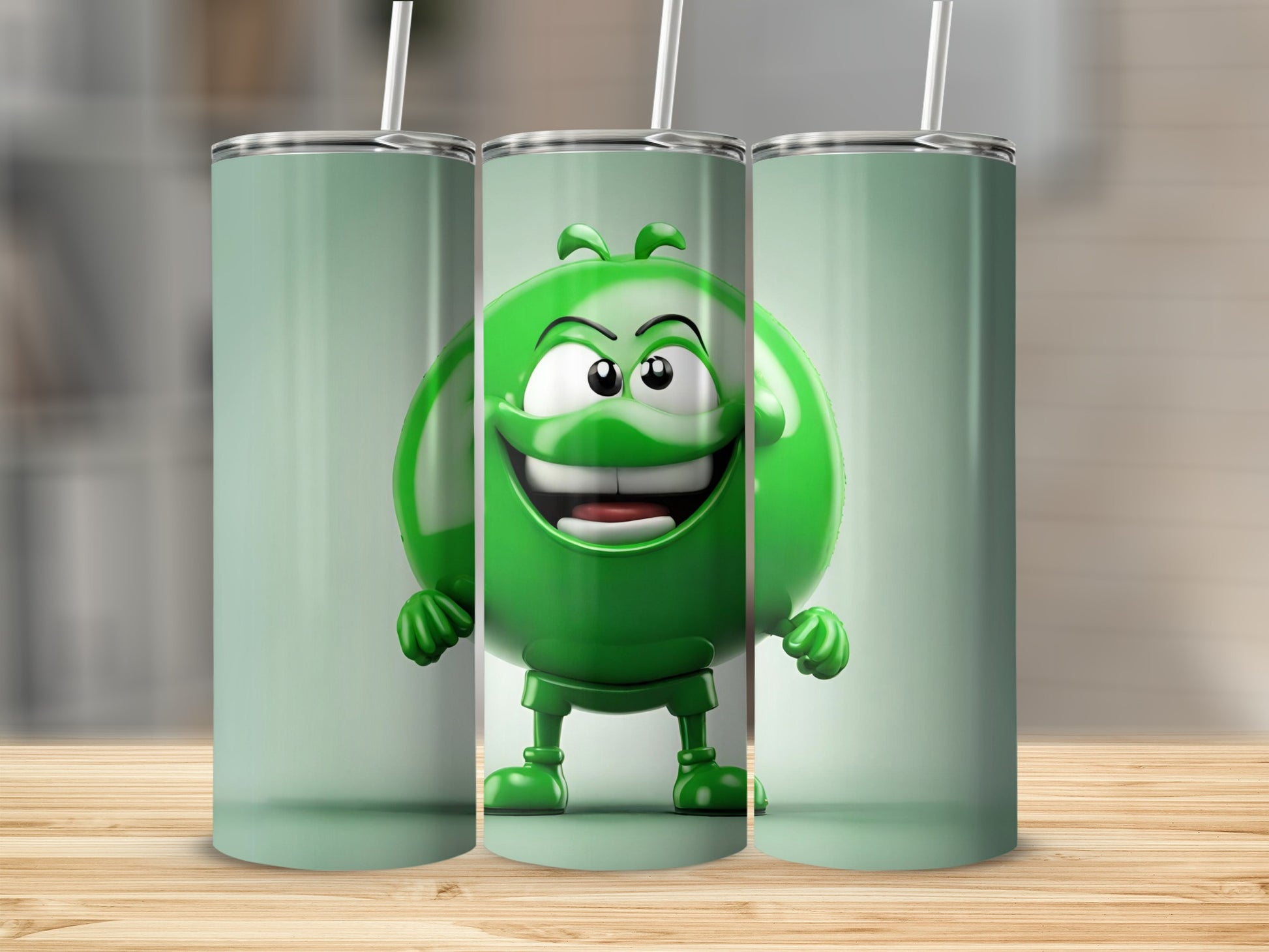 Green Animated Character Tall Tumbler Drinkware