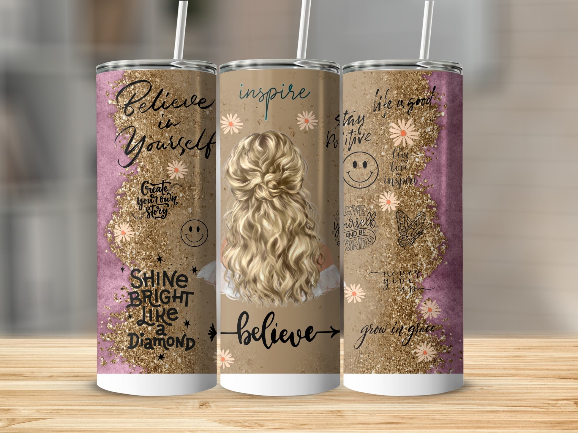 Inspirational Quotes and Designs Drink Tumbler