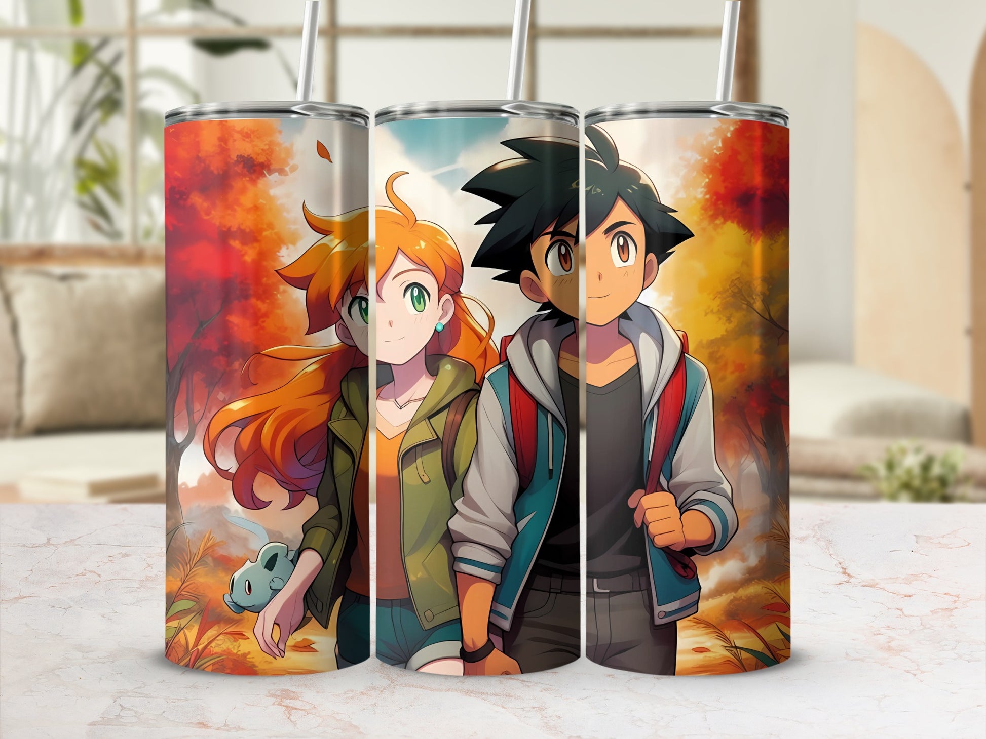 Colorful Anime Character Artwork Design Tumbler