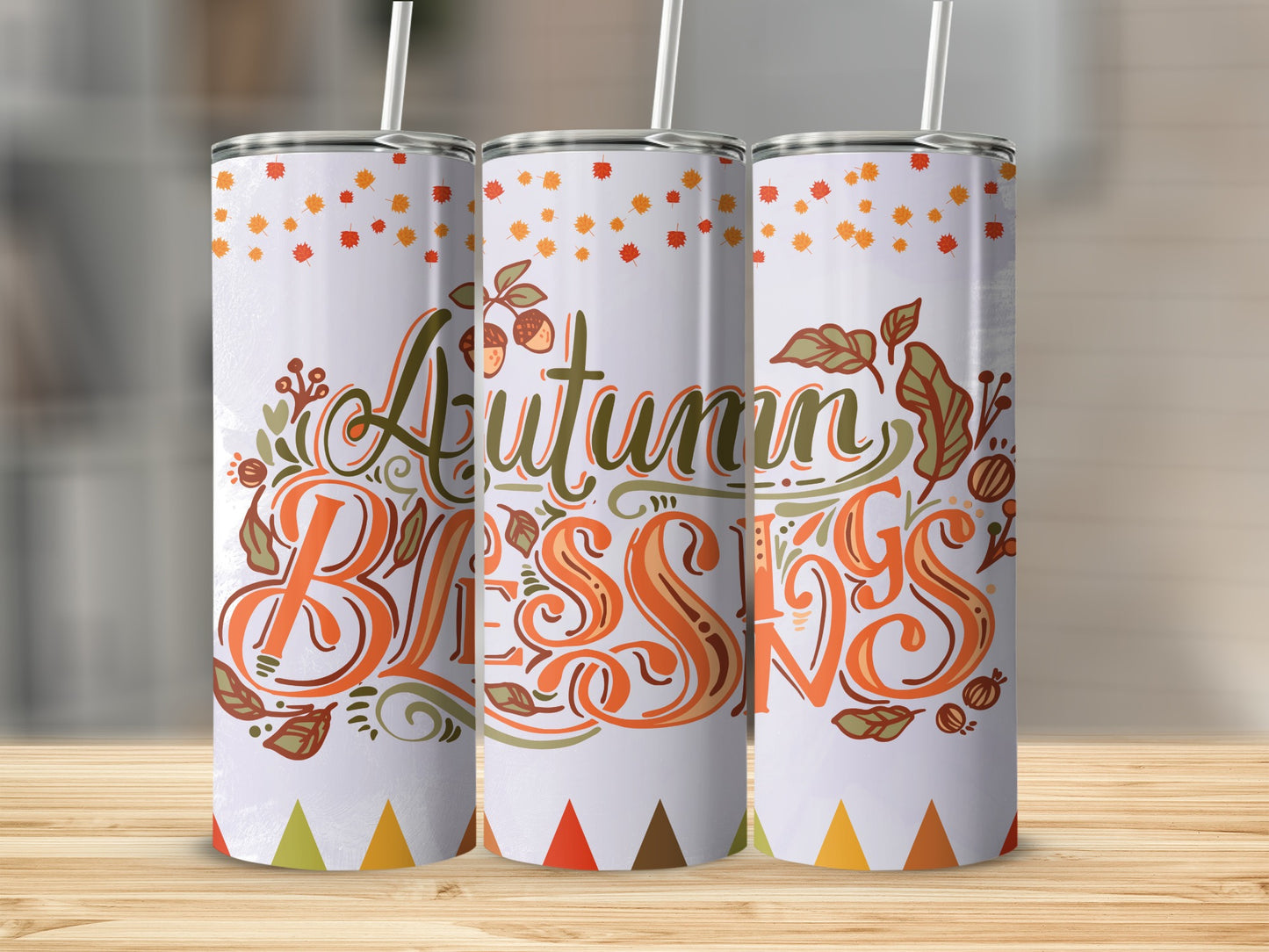 Autumn Blessings Fall Themed Travel Mug Tumbler