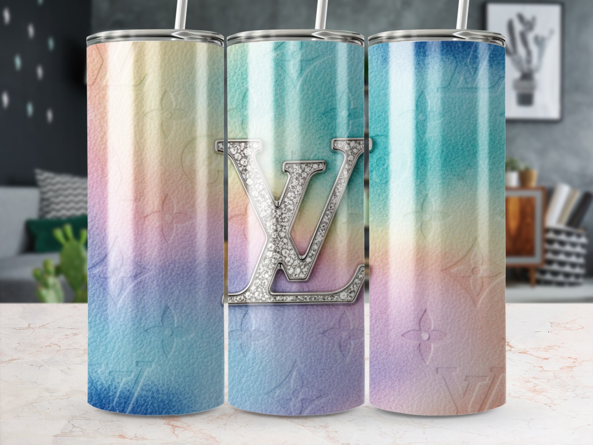 Gradient Pastel Stainless Steel Tumbler Cup