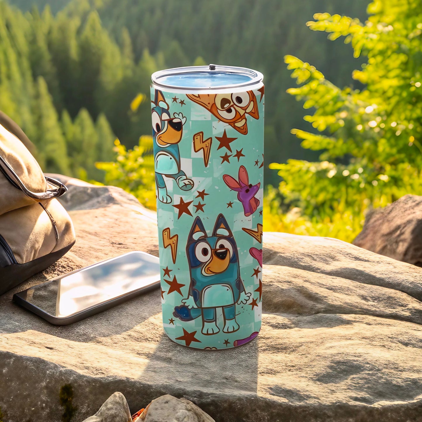 Colorful Cartoon Character Illustrated Tumbler Cup