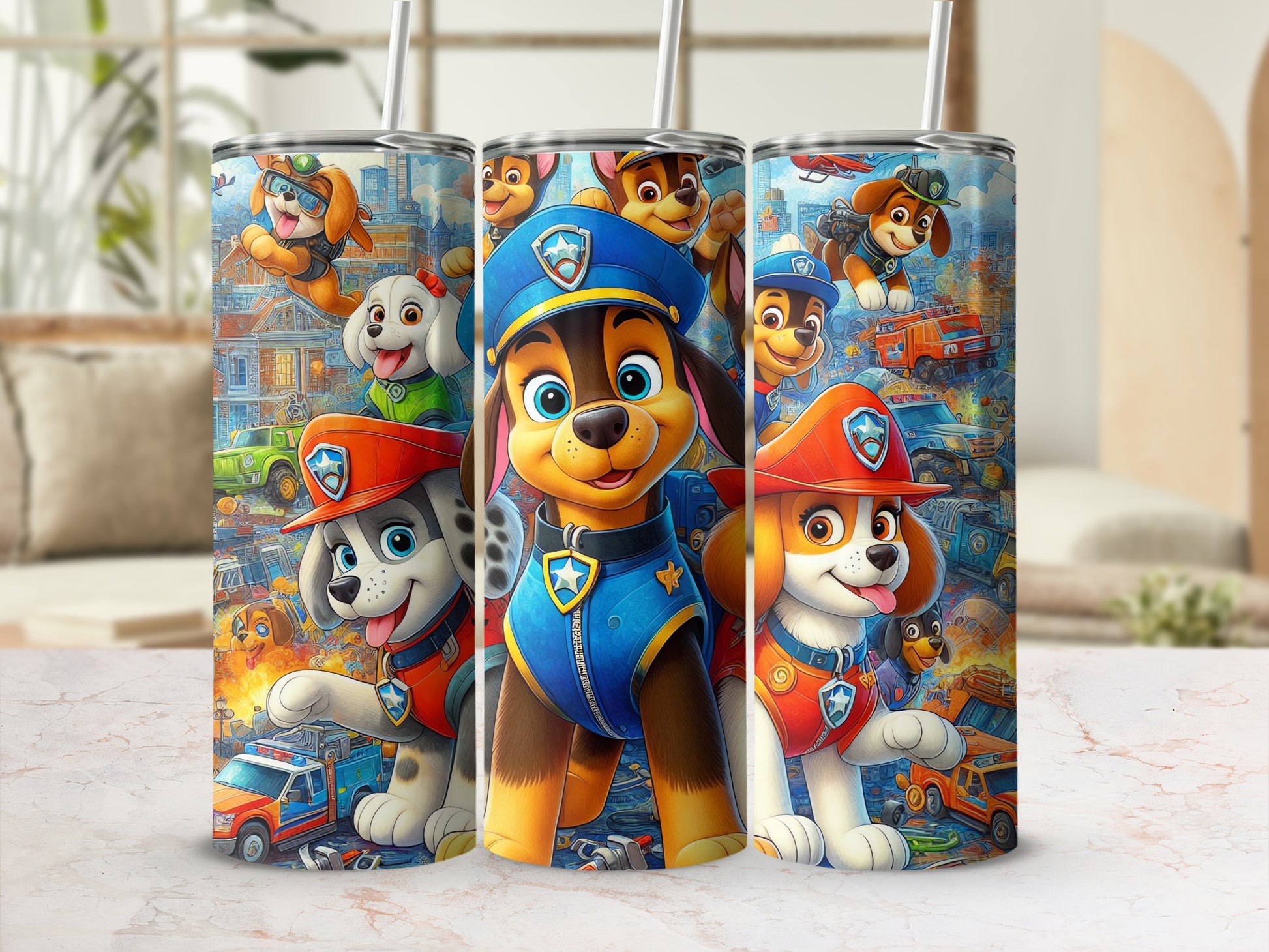 Adorable Rescue Team Insulated Tumblers for Kids