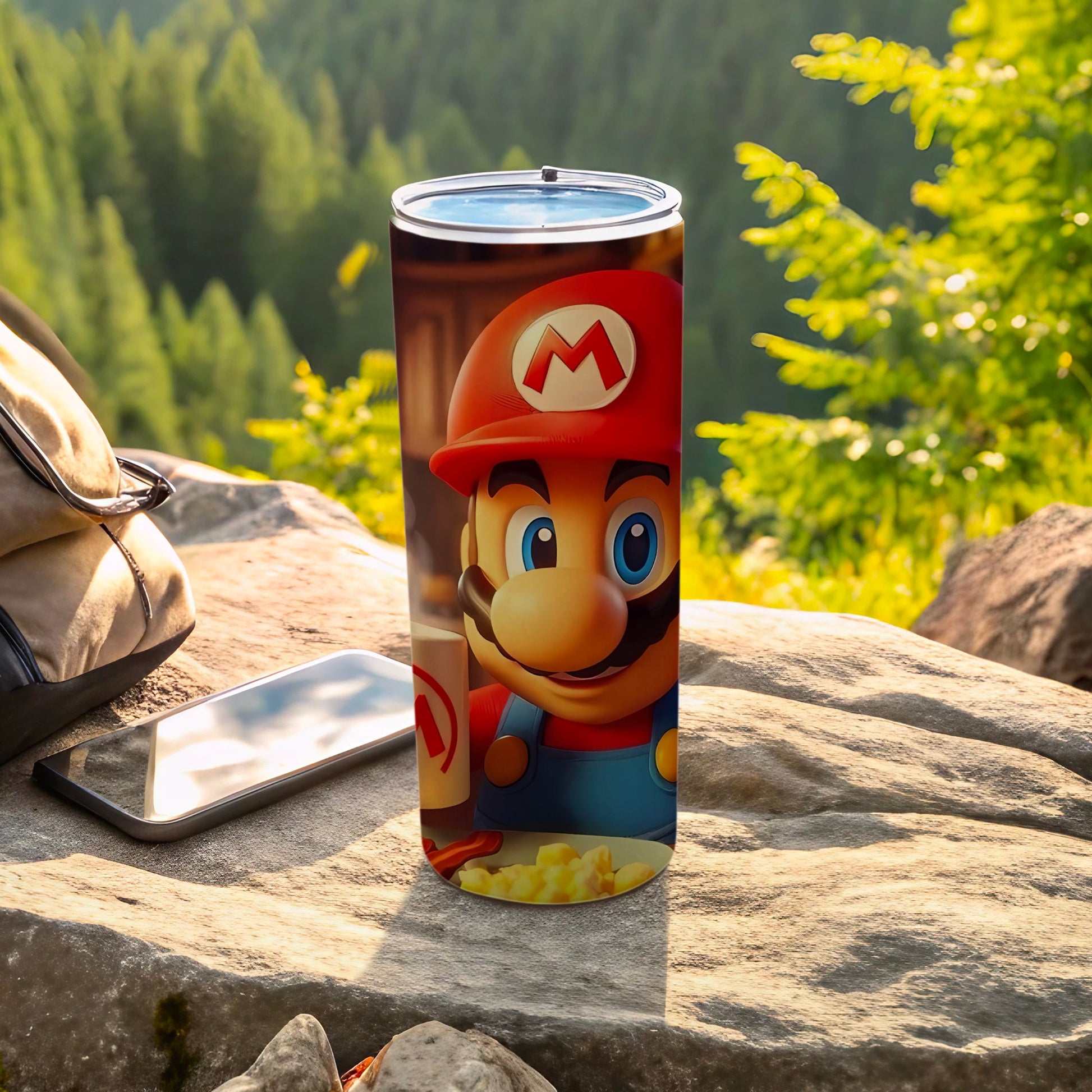 Vibrant Mario Character Design Insulated Travel Tumbler