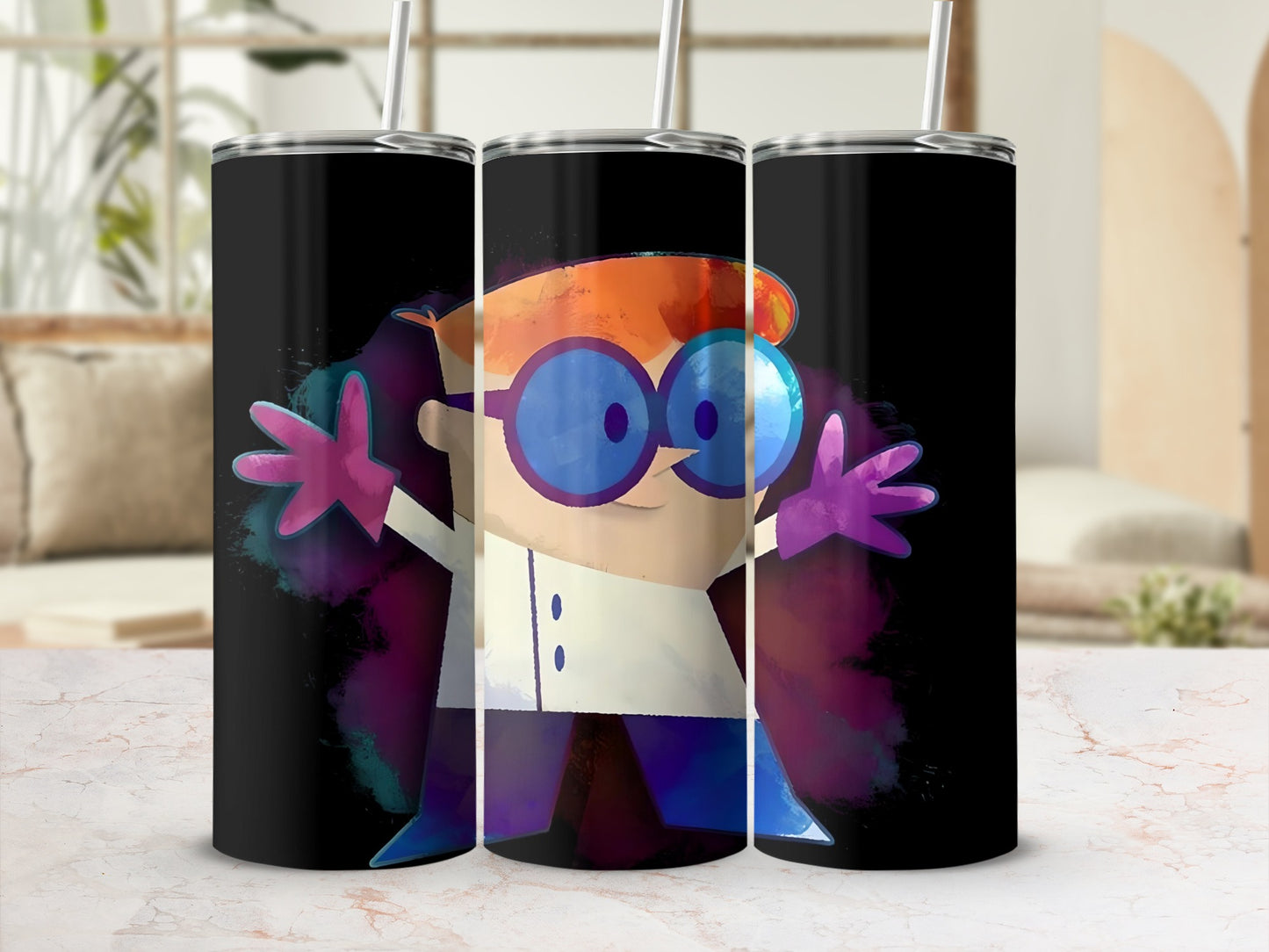 Colorful Cartoon Character Design Tumbler Flask