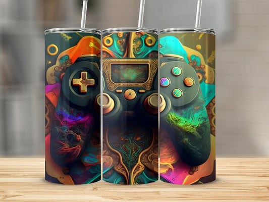Retro Arcade Vibe Gaming Tumblers for Gamer Enthusiasts