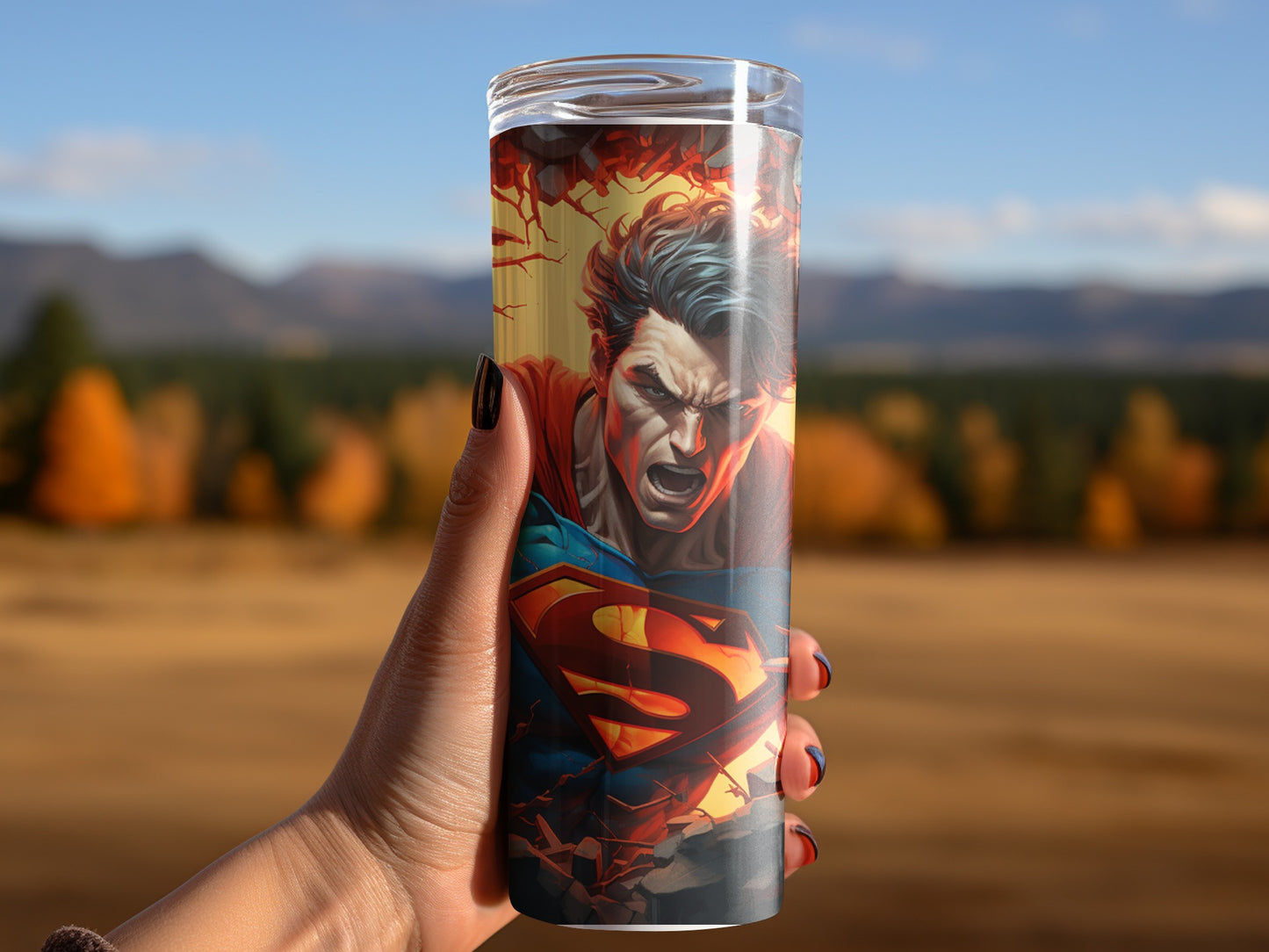 Superman Custom Print Tumbler Collectible Gift Item