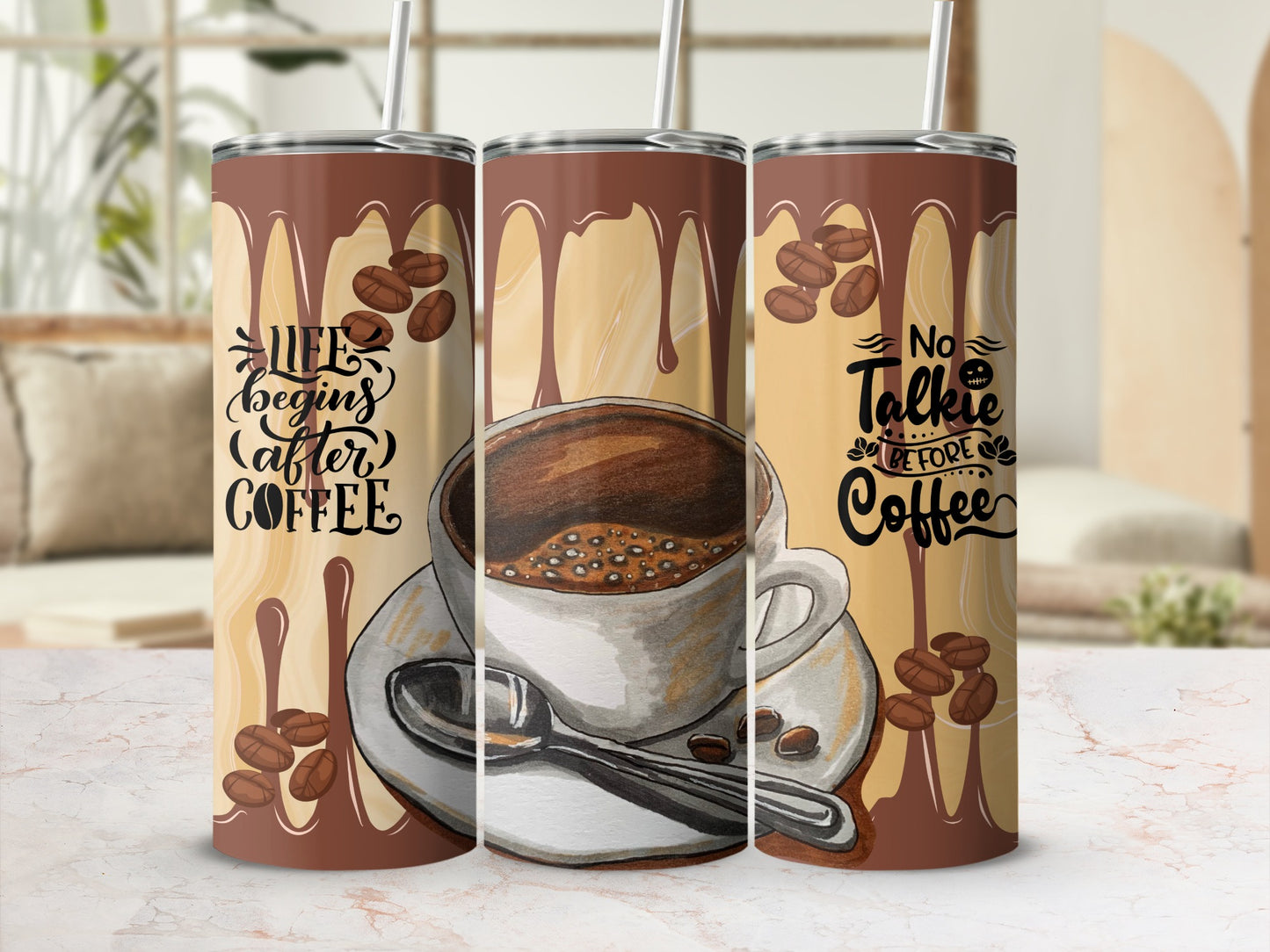 Life Begins After Coffee No Talkie Before Coffee product