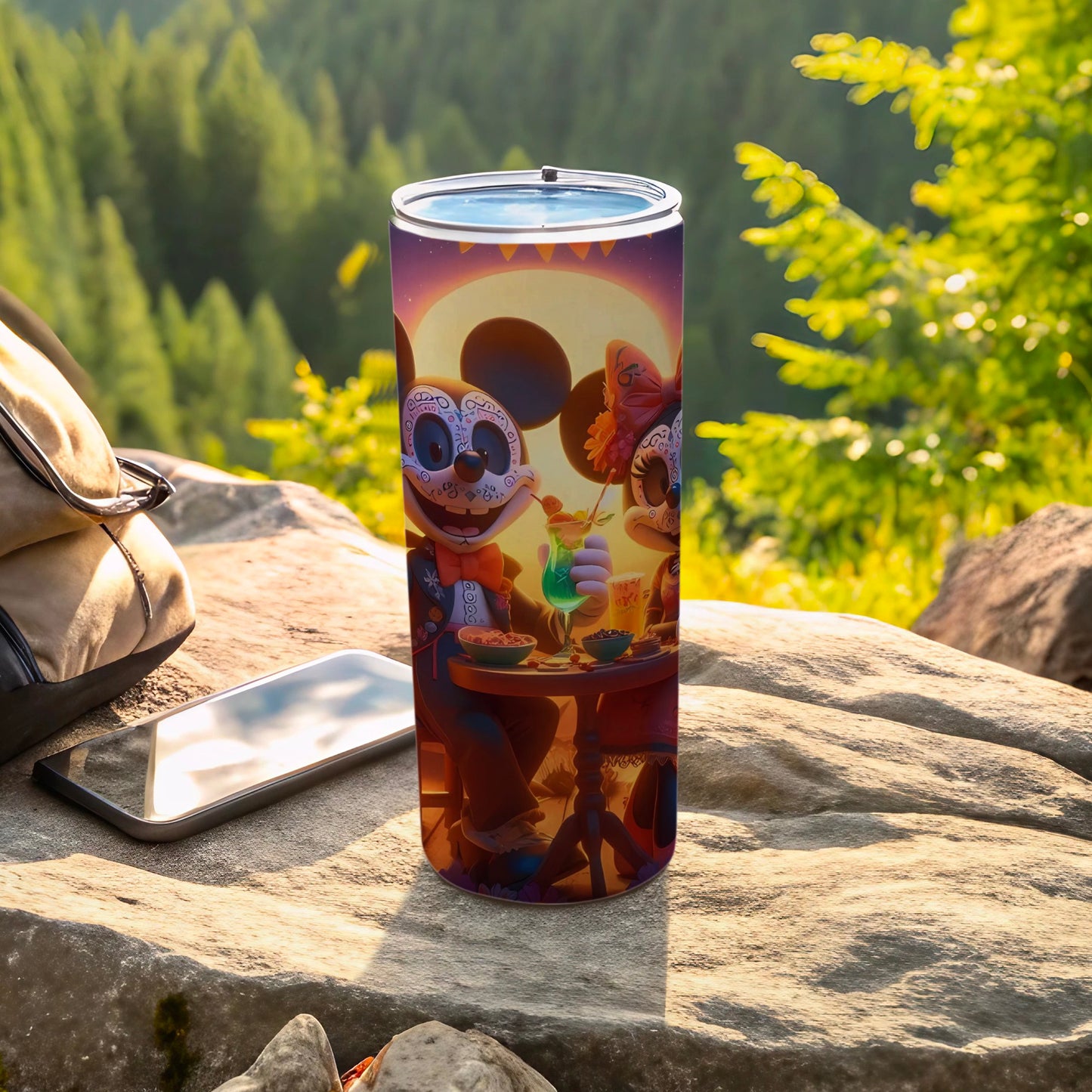 Vibrant Animated Characters Tumbler for Outdoor Adventures