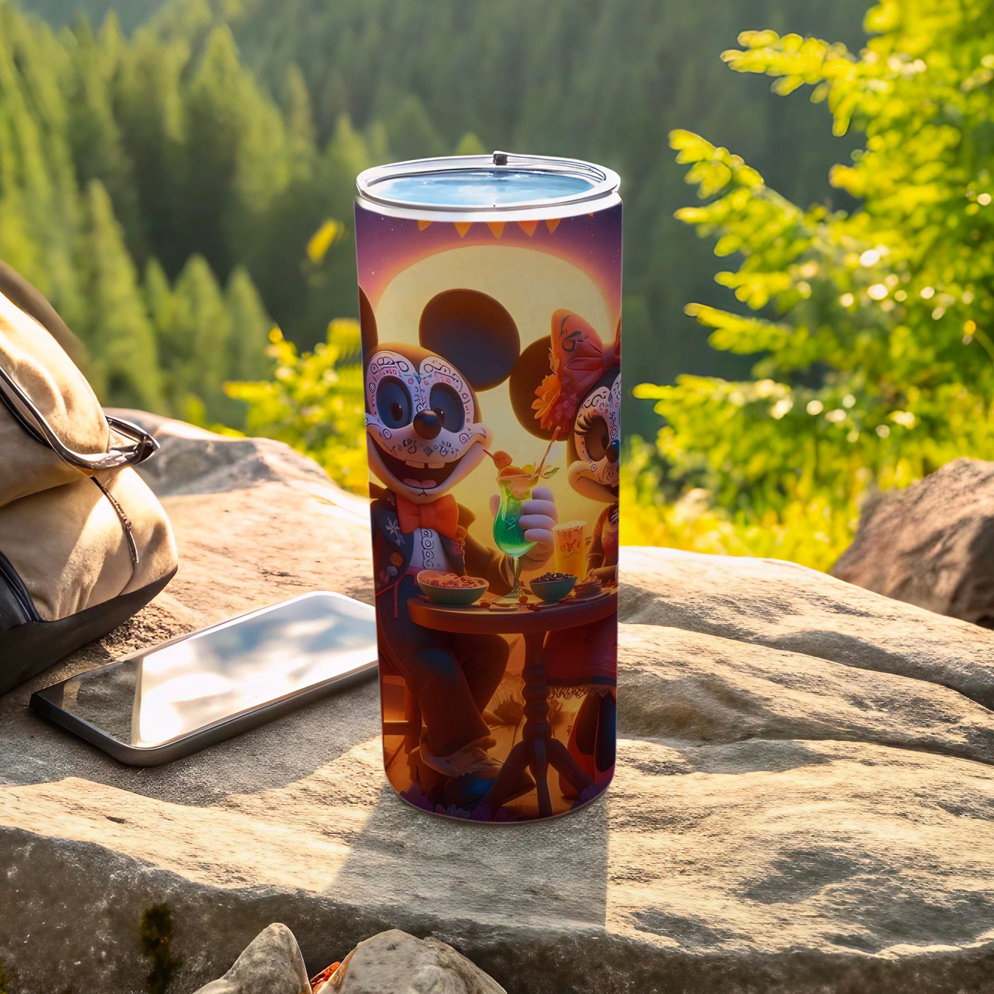 Vibrant Animated Characters Tumbler for Outdoor Adventures
