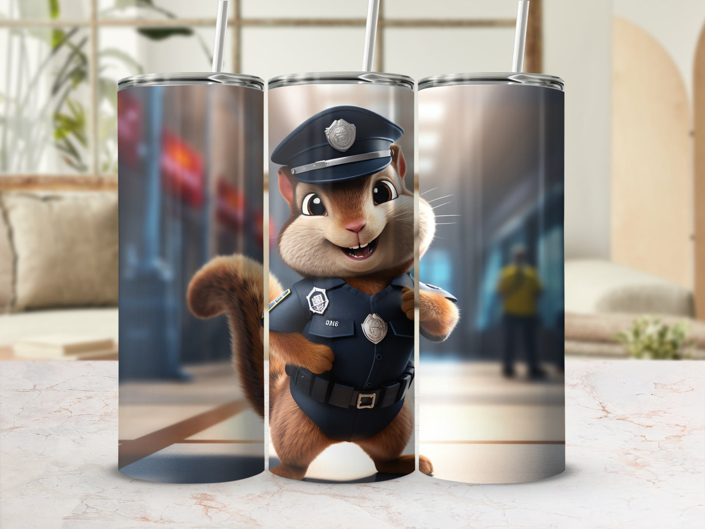Cute Squirrel Police Officer Character Design product type