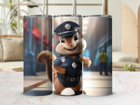 Cute Squirrel Police Officer Character Design product type