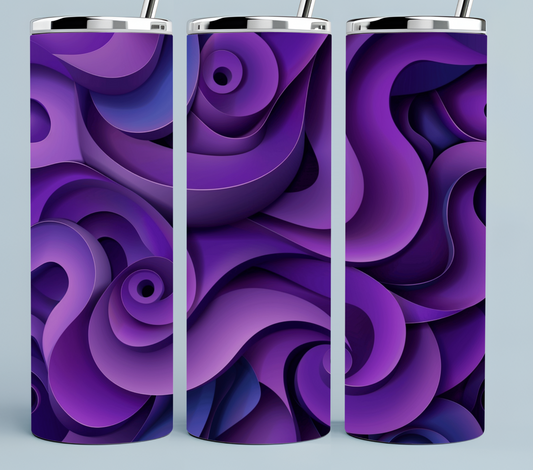 Purple Swirls tumbler