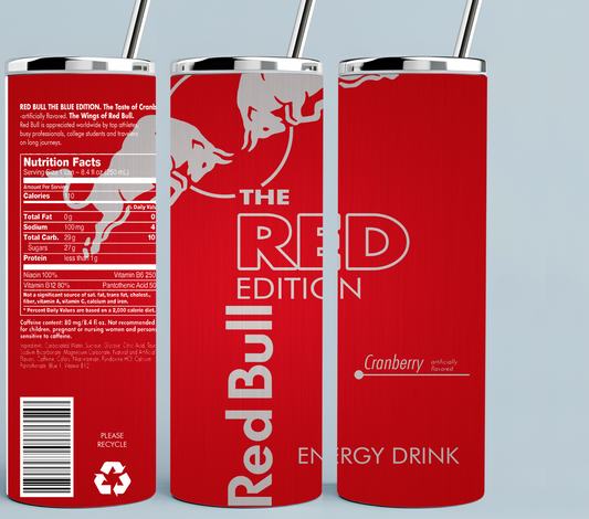 Red Bull Energy Drink Red Edition Cranberry tumbler