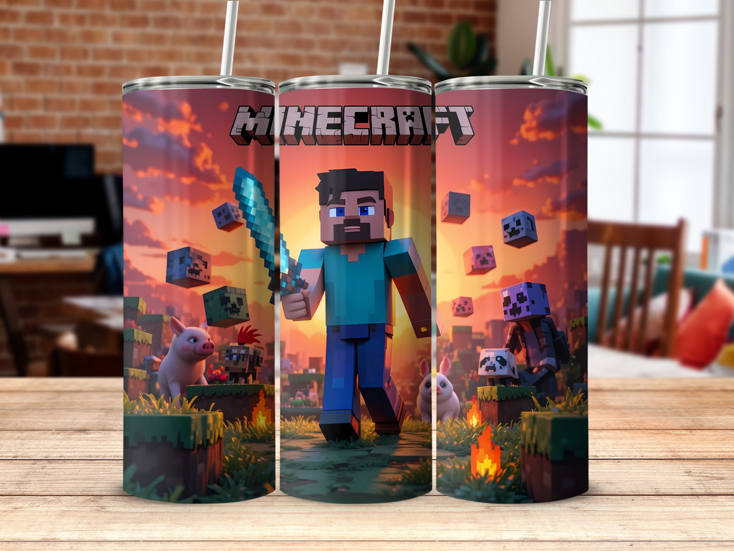 Adventure Themed Tall Drinkware Tumblers